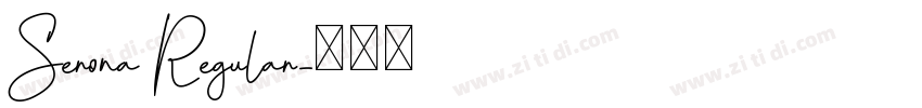 Serona Regular字体转换